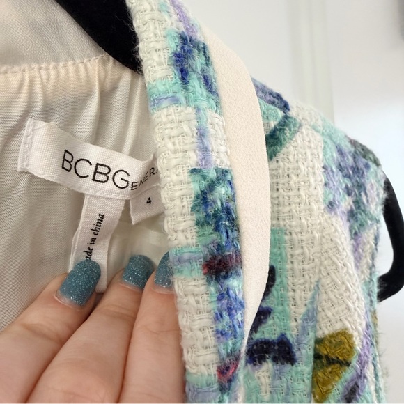 BCBG Pastel Tweed Dress - Picture 2 of 6